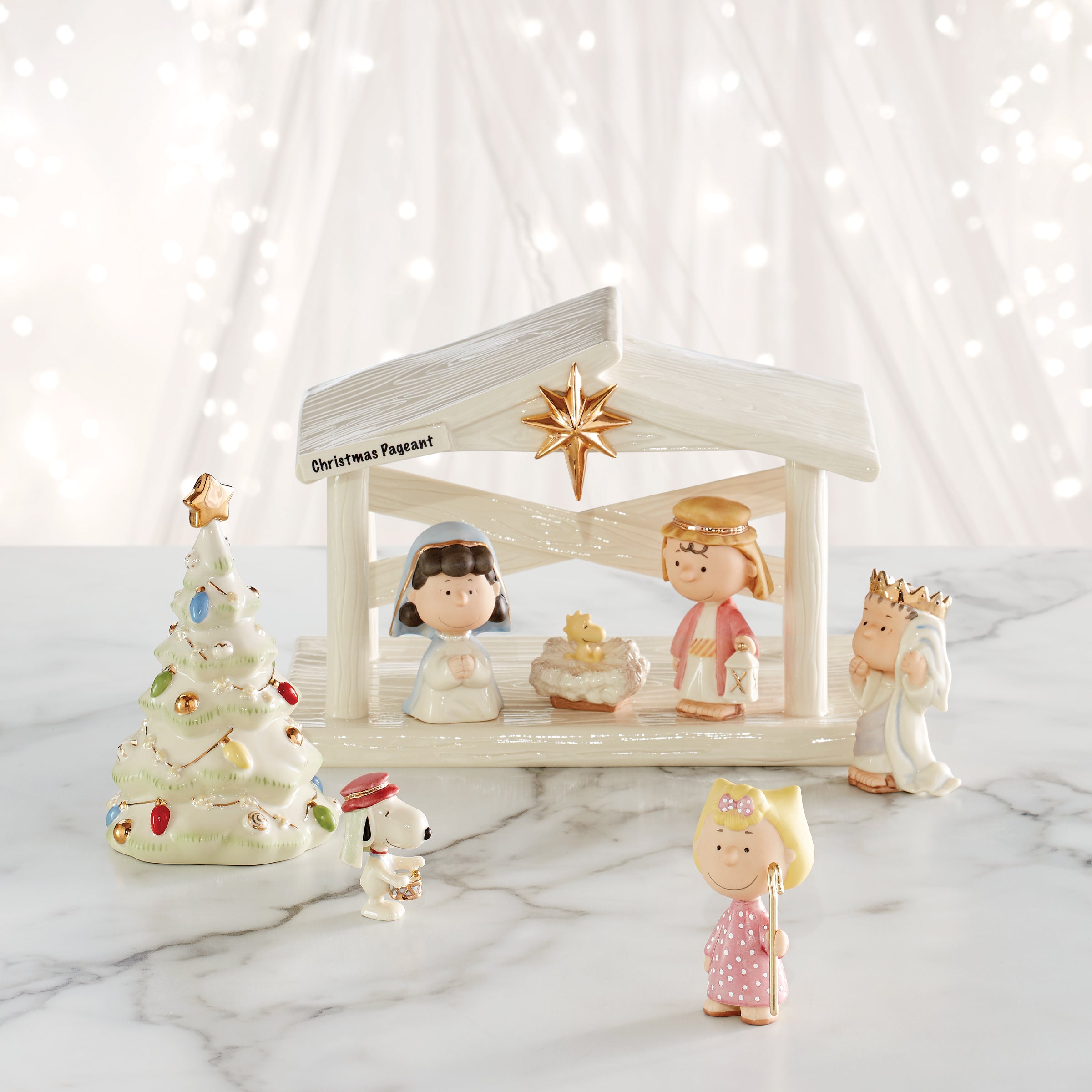Lenox Westmore Peanuts The Christmas Pageant Creche - Image 2