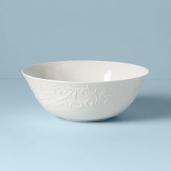 Lenox Westmore Opal Innocence Carved Serving Bowl