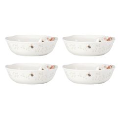 Lenox Westmore Butterfly Meadow Soup Bowls, Set of 4