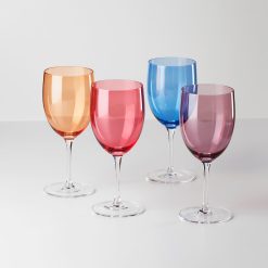 Lenox Westmore True Colors Wine Glasses, Set Of 4