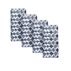 Lenox Westmore Blue Bay Diamond Dinner Napkins, Set of 4