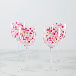 Lenox Westmore It's Raining Confetti Wine Glasses, Set of 4