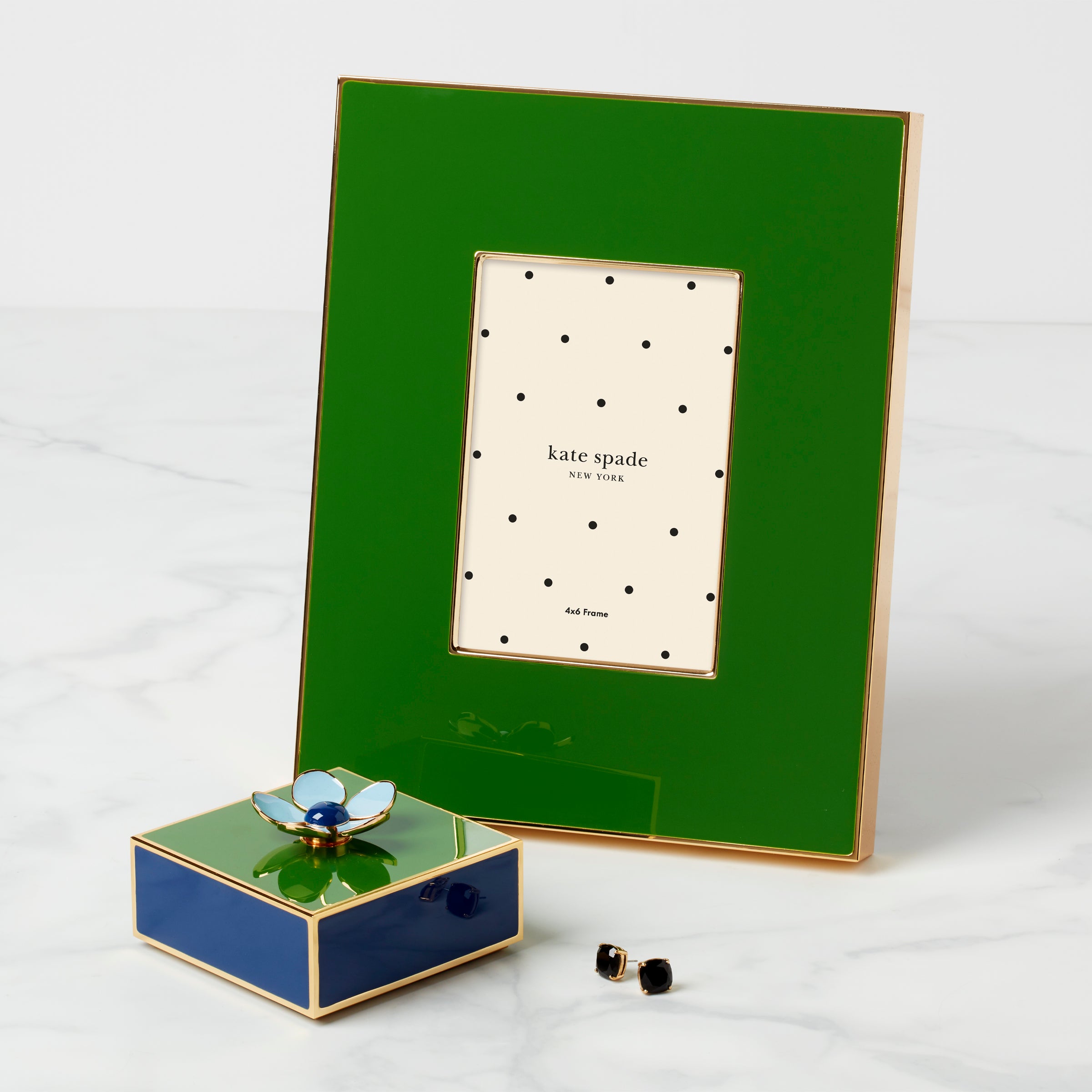 Lenox Westmore Make It Pop Green & Navy Floral Box - Image 2