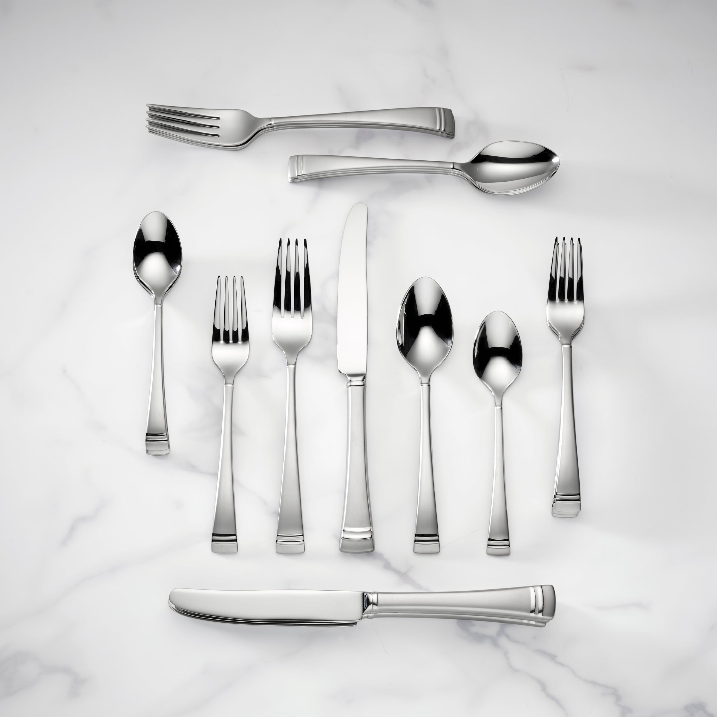 Lenox Westmore Federal Platinum Frosted 20-Piece Flatware Set