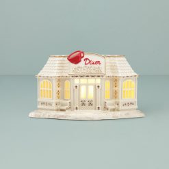 Lenox Westmore Mistletoe Park Lit Diner Figurine