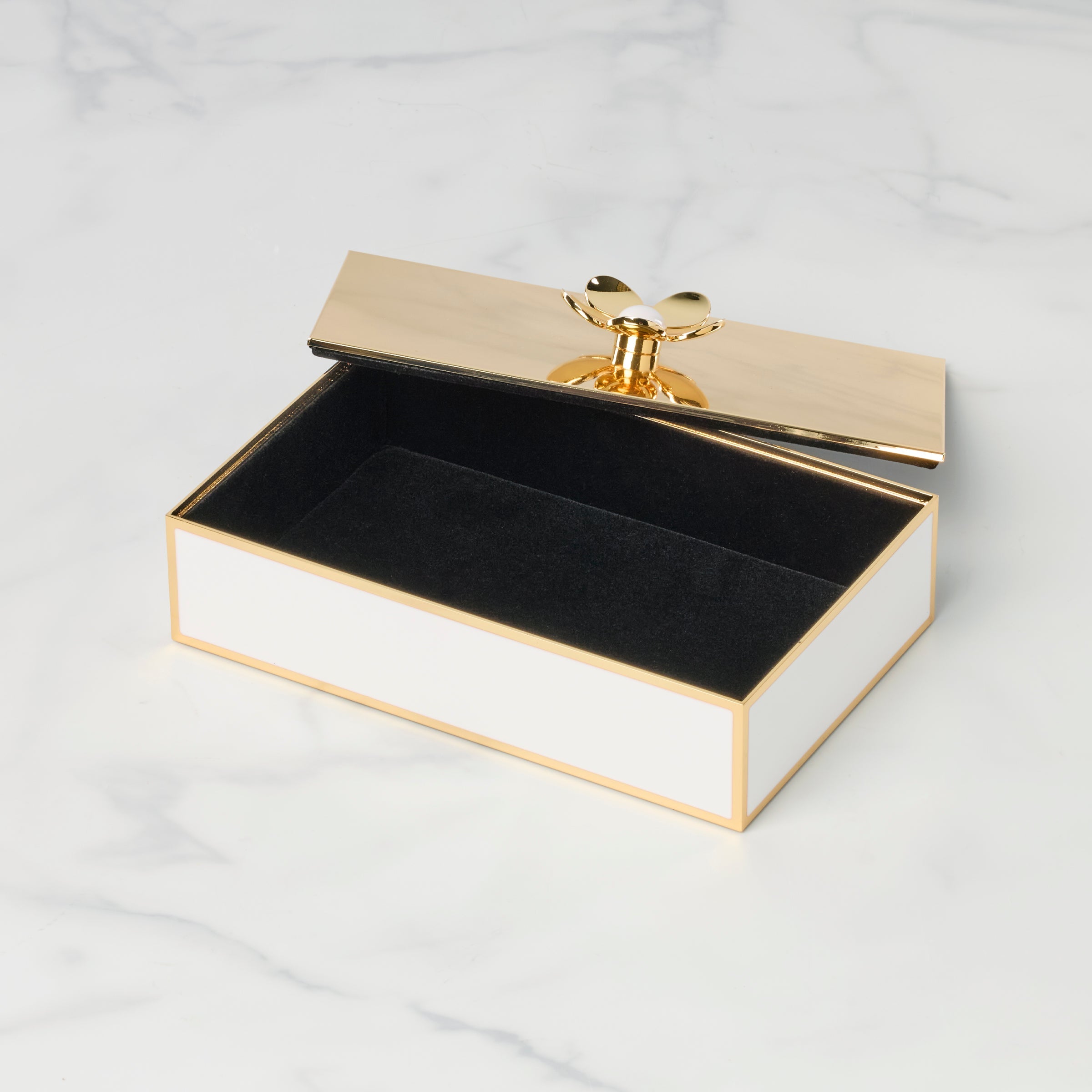 Lenox Westmore Make It Pop Gold Large Floral Box - Image 2