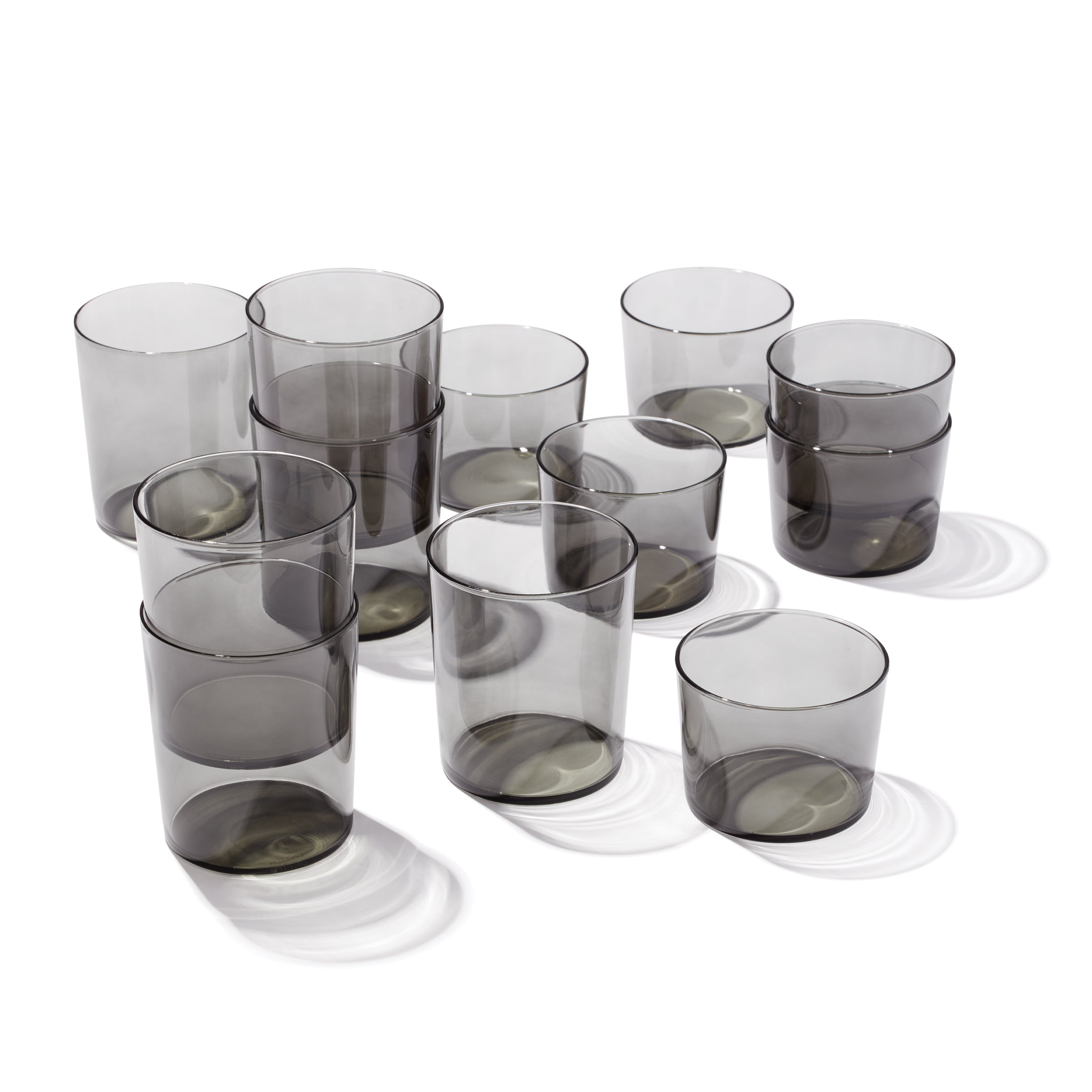Lenox Westmore Stackables Smoke Short & Tall Glasses 12-Piece Set