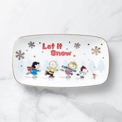 Lenox Westmore Snoopy Skating Hors d'Oeuvres Tray