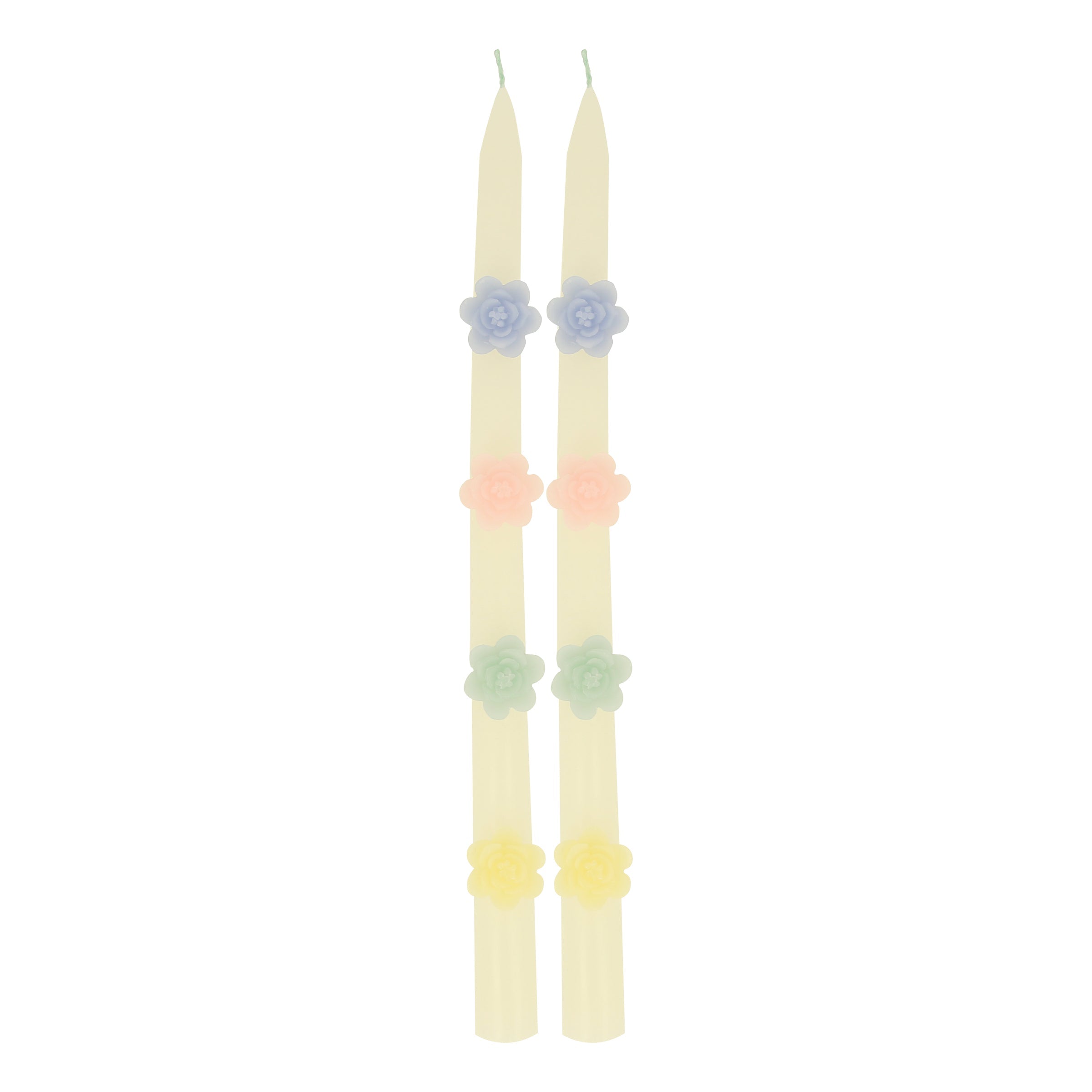 Lenox Westmore Pastel Flowers Taper Candles, Set of 2