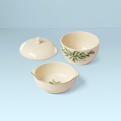 Alternative view of Lenox Westmore Holiday Stackable Bowls 3-Piece Set