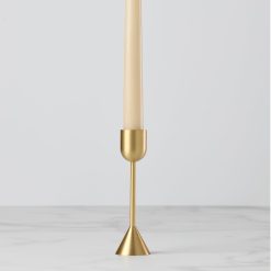 Alternative view of Lenox Westmore Light Gold Tall Taper Candle Holder