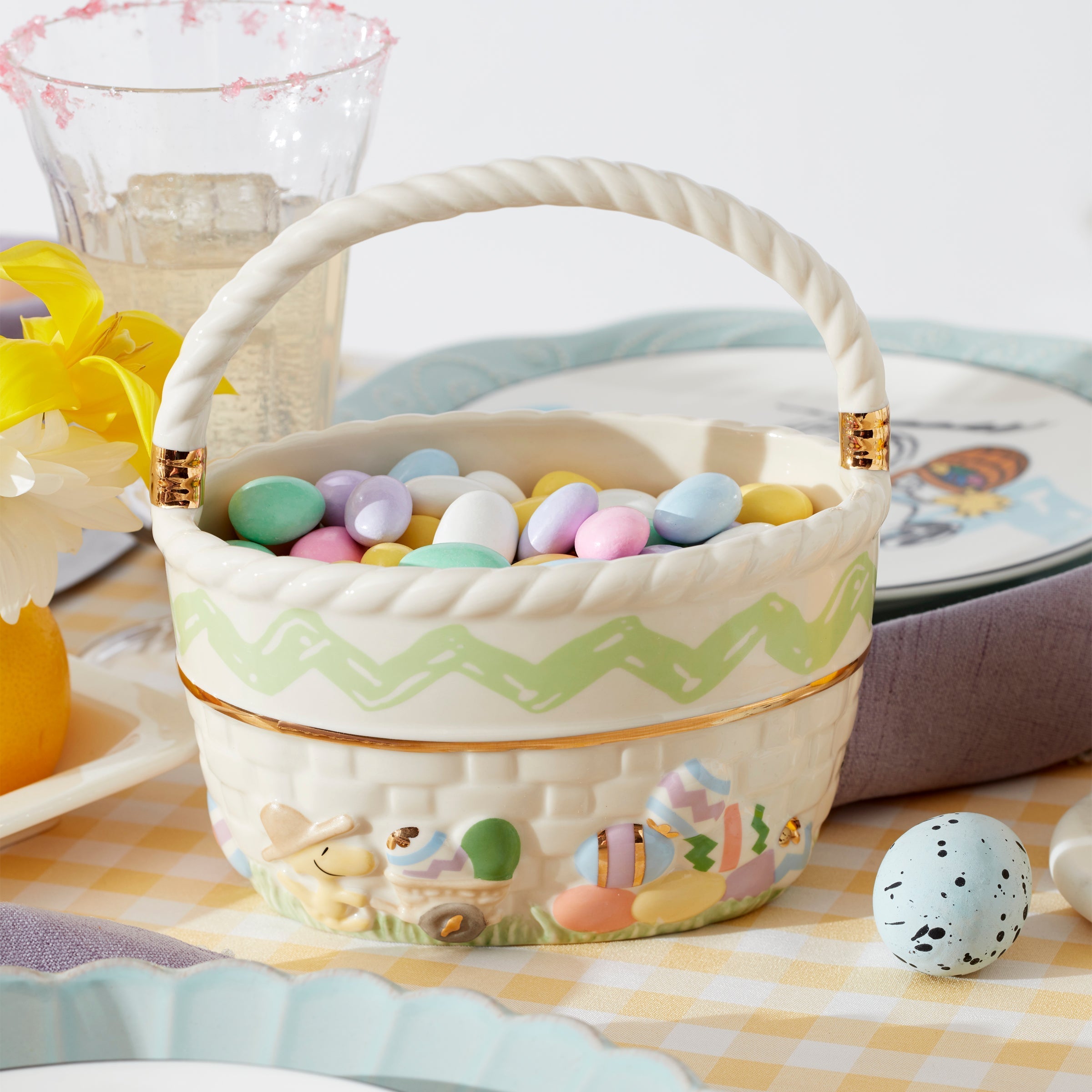 Lenox Westmore Snoopy Easter Basket - Image 3
