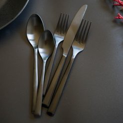 Alternative view of Lenox Westmore Gilda Black Satin 20-Piece Flatware Set