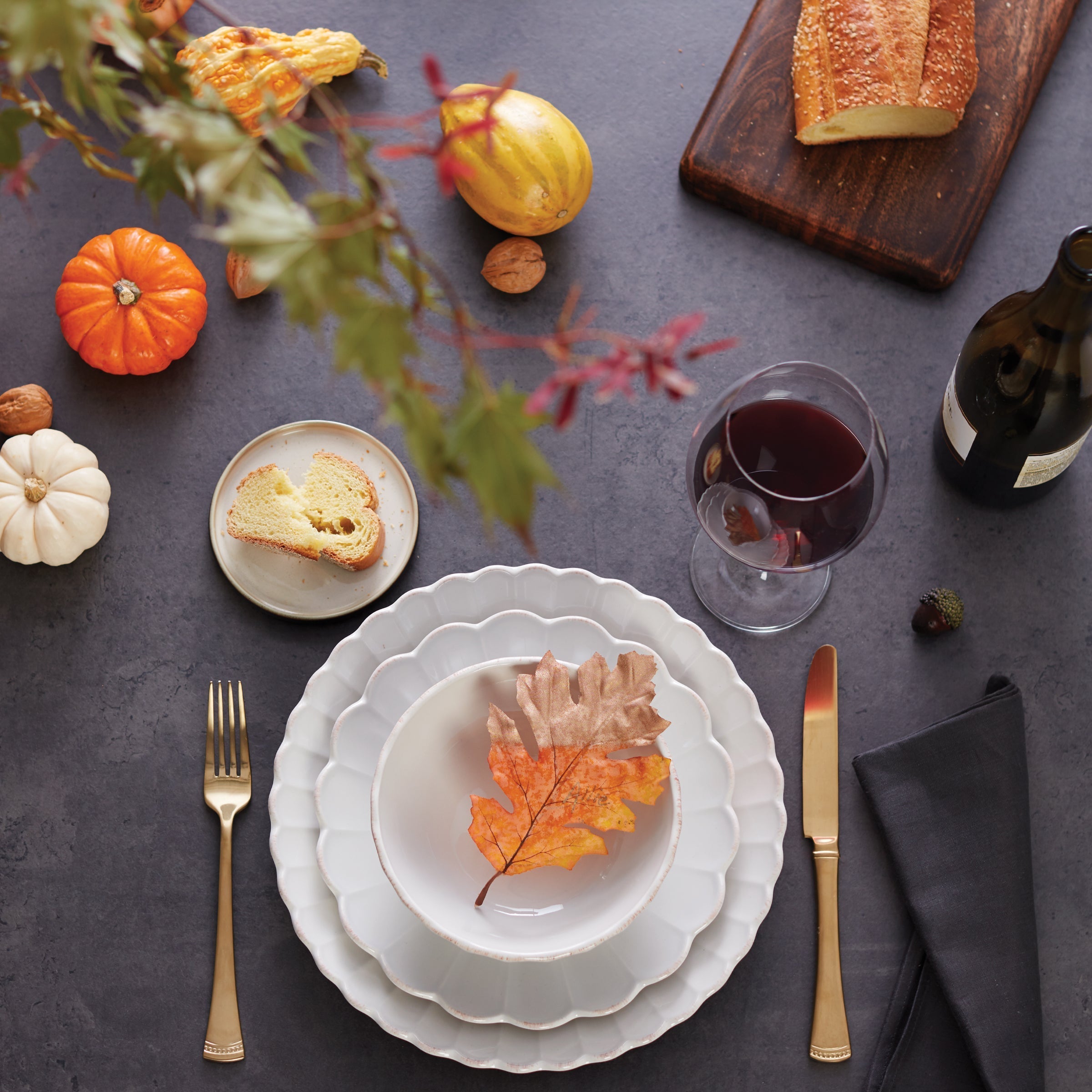 Lenox Westmore French Perle Scallop White 4-Piece Place Setting - Image 14