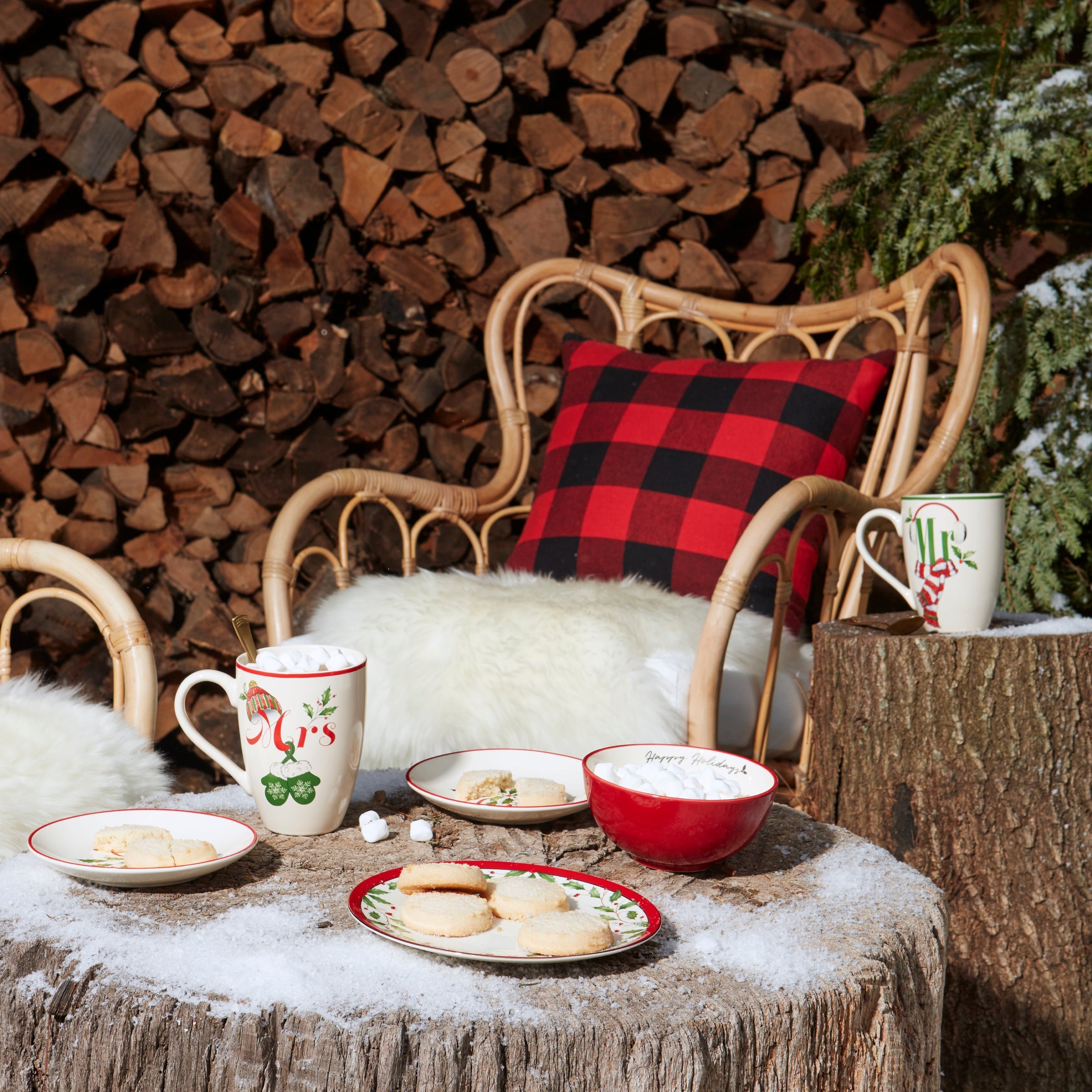 Lenox Westmore Holiday Accent Plates, Set of 6 - Image 4