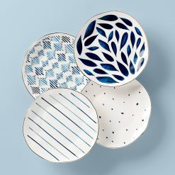 Lenox Westmore Blue Bay Dessert Plates, Set of 4