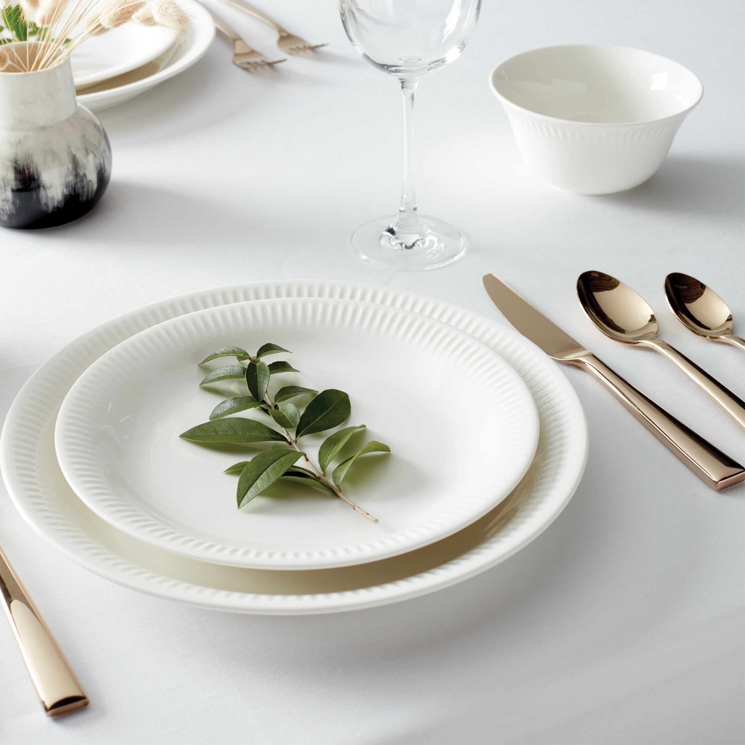 Lenox Westmore Profile White Dinner Plates, Set of 4 - Image 4