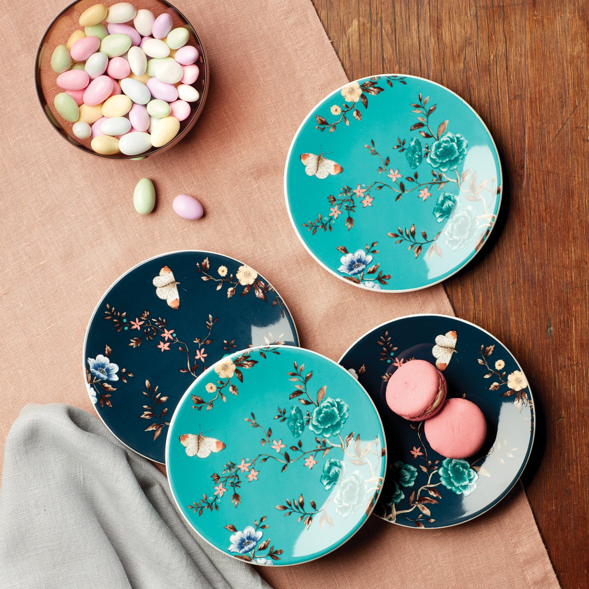 Lenox Westmore Sprig & Vine Tidbit Plates, Set of 4 - Image 3
