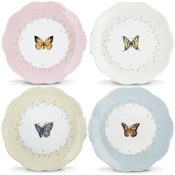 Alternative view of Lenox Westmore Butterfly Meadow 4-Piece Dessert Set