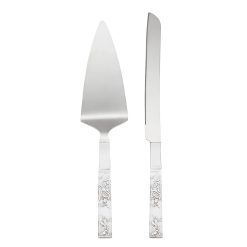 Lenox Westmore Silver Peony 2-Piece Dessert Set
