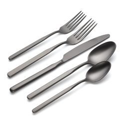 Alternative view of Lenox Westmore Mercer Gunmetal 5-Piece Place Setting