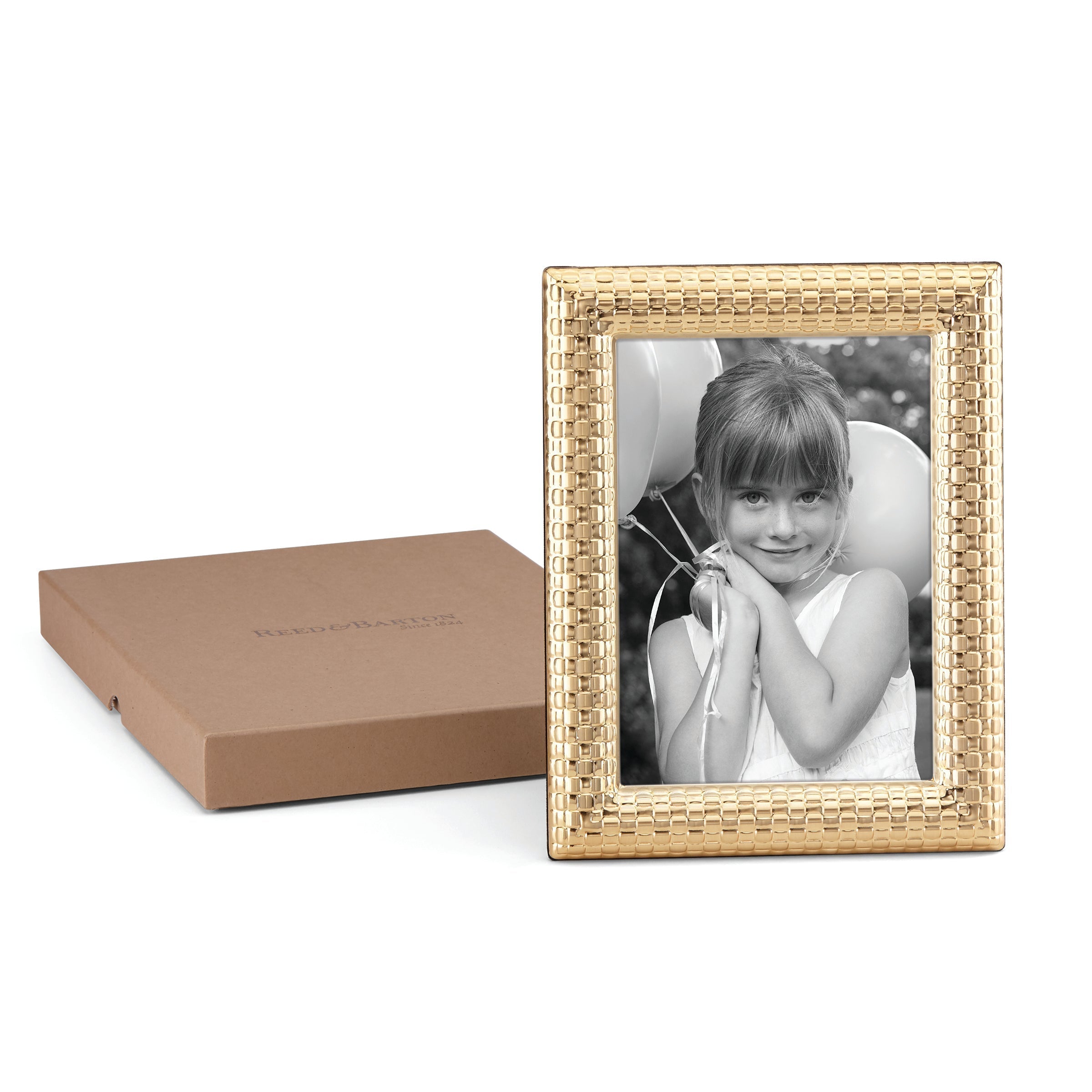 Lenox Westmore Watchband Satin Gold 5x7 Photo Frame - Image 3