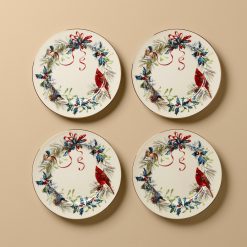 Lenox Westmore Winter Greetings Salad Plates, Set of 4