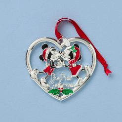 Lenox Westmore 2026 Our 1st Christmas Mickey & Minnie Mouse Metal Ornament