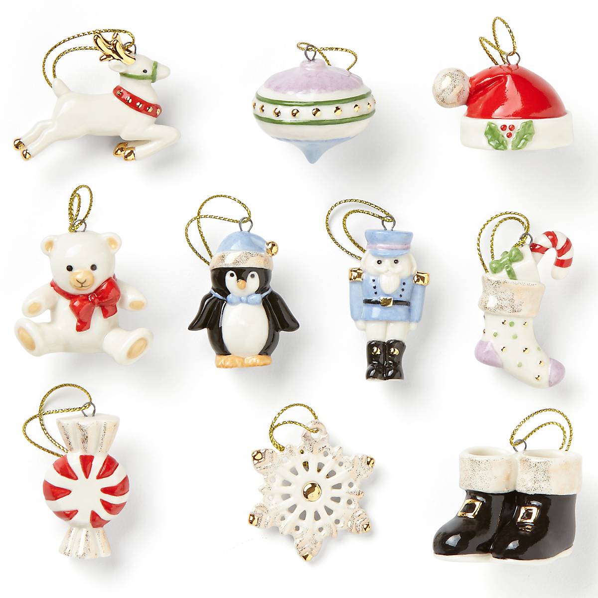 Lenox Westmore Christmas Memories 10-Piece Mini Ornament Set - Image 3