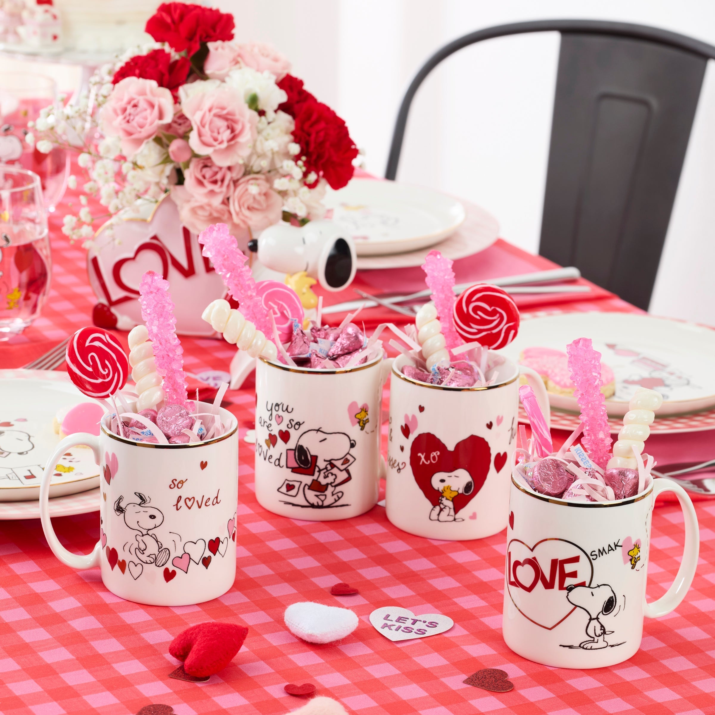 Lenox Westmore Snoopy Valentine's Day Mugs, Set of 4 - Image 3