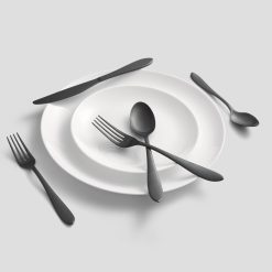 Alternative view of Lenox Westmore Delia Black Satin 20-Piece Flatware Set