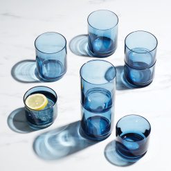 Alternative view of Lenox Westmore Tuscany Classics Stackable Blue Tall Glasses, Set of 4