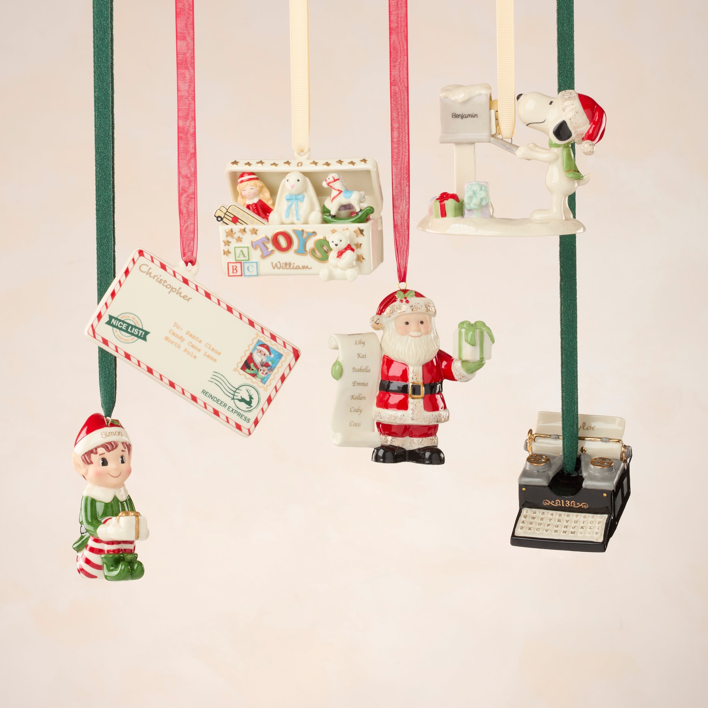 Lenox Westmore Personalized Christmas Elf Ornament - Image 3