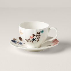 Lenox Westmore Sprig & Vine White Teacup & Saucer