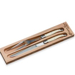 Lenox Westmore Carving Set Ivory with Wood Tray