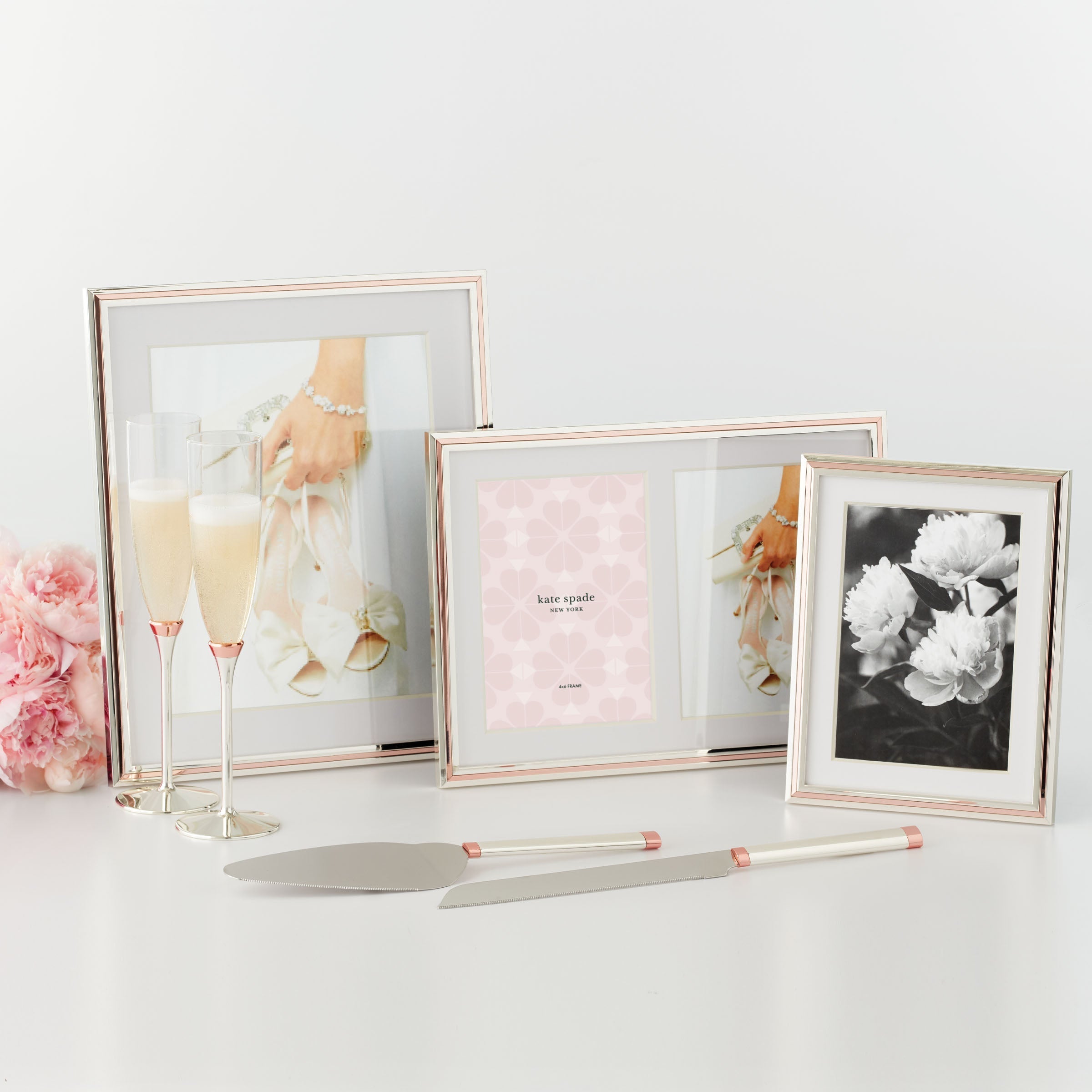 Lenox Westmore Rosy Glow Double 5x7 Photo Frame - Image 2