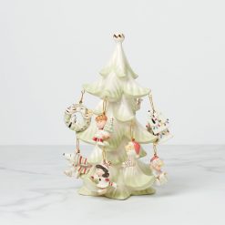 Lenox Westmore Snoopy & Friends Christmas 11-Piece Mini Ornament & Tree Set
