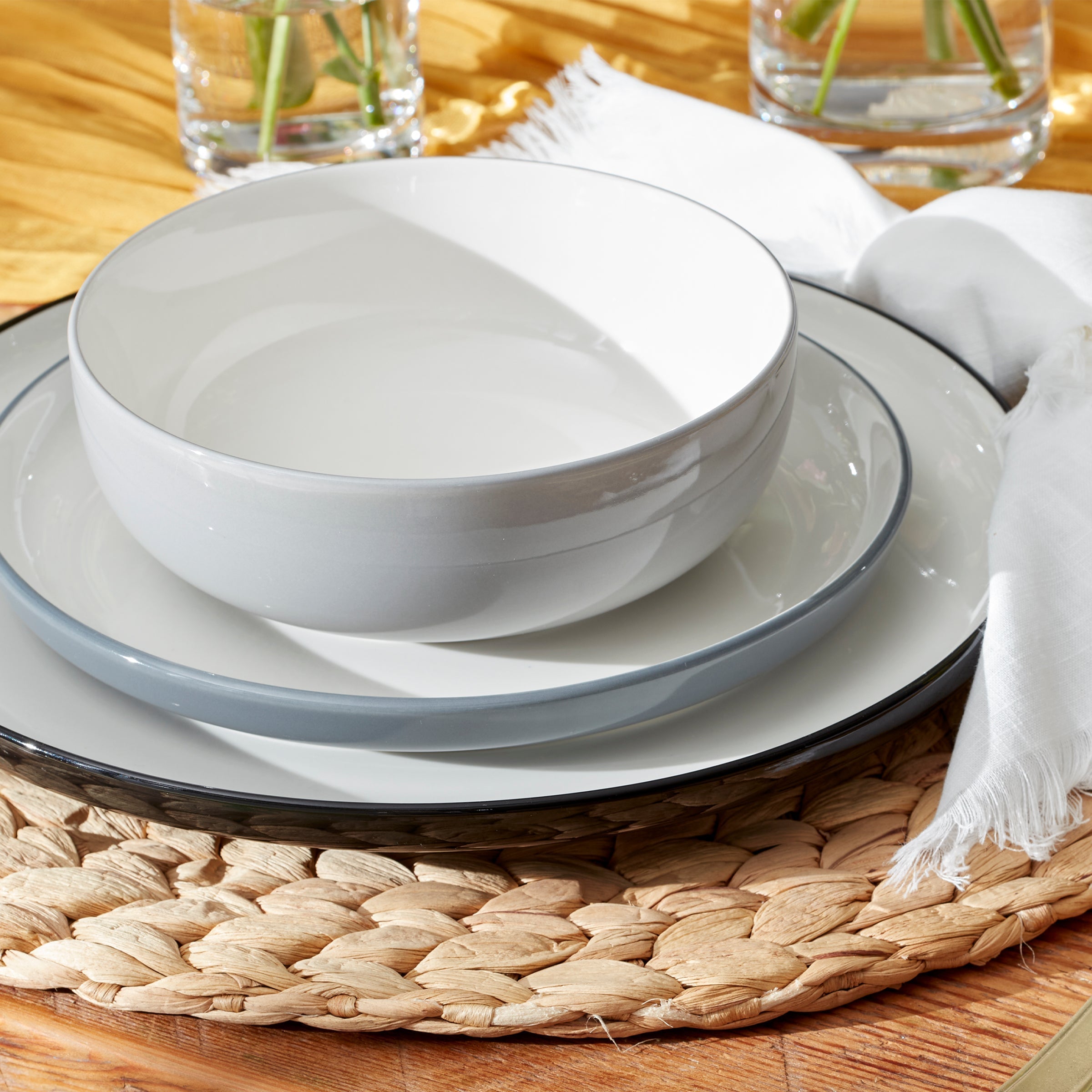 Lenox Westmore 24 Seven Colors Pumice 12-Piece Dinnerware Set - Image 4