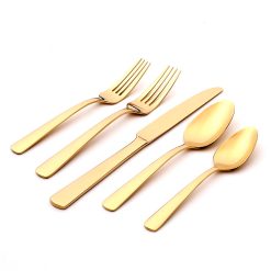Lenox Westmore Aptitude Champagne Satin 20-Piece Flatware Set