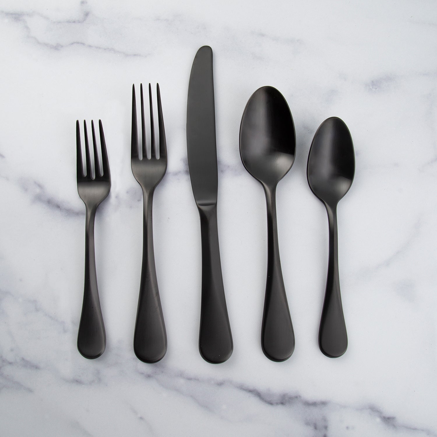 Lenox Westmore Eloquence Black Satin 20-Piece Flatware Set - Image 3