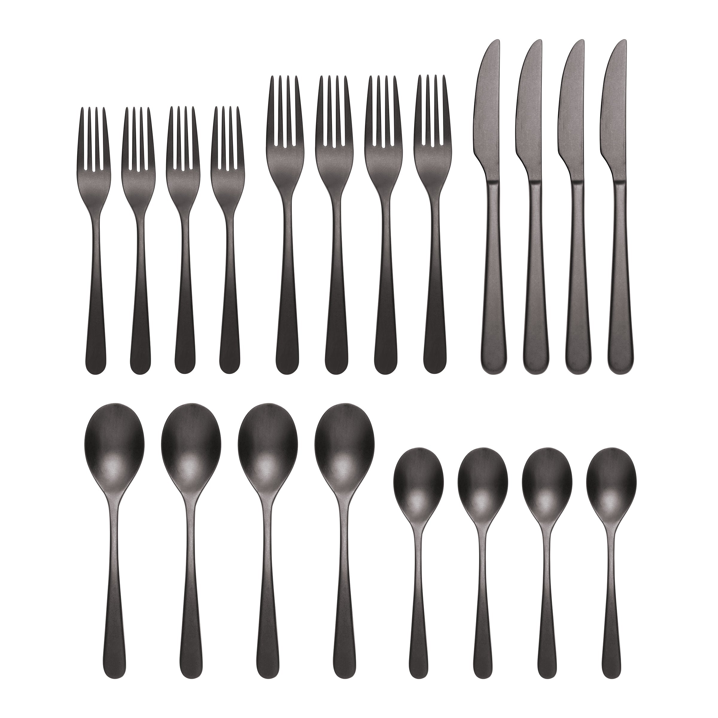Lenox Westmore Kenbrook Black Vintage 20-Piece Flatware Set - Image 3