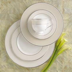 Alternative view of Lenox Westmore Opal Innocence Stripe 5-Piece Place Setting