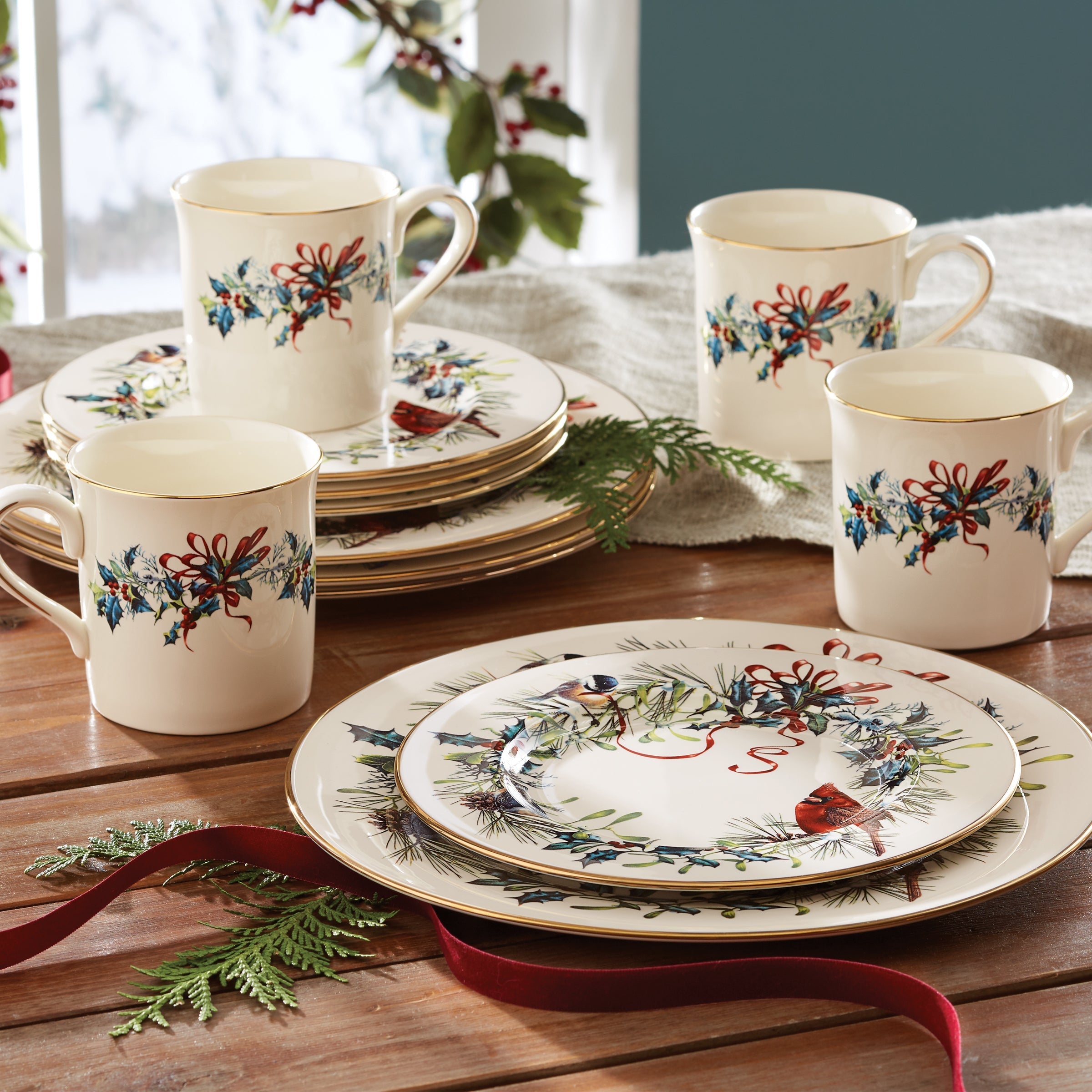 Lenox Westmore Winter Greetings Salad Plates, Set of 4 - Image 7