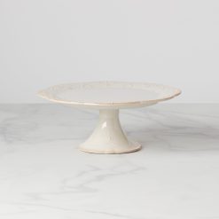 Lenox Westmore French Perle White Pedestal Cake Plate
