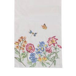 Lenox Westmore Butterfly Meadow Garden Embroidered Runner