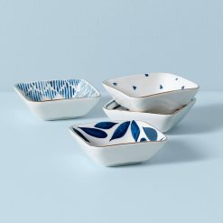 Lenox Westmore Blue Bay Stacking Dip Bowls, Set of 4