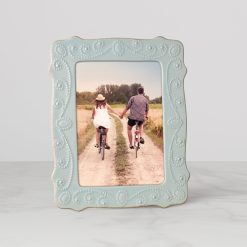 Lenox Westmore French Perle Ice Blue 5x7 Photo Frame