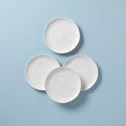 Lenox Westmore Bay Colors White Accent Plates, Set of 4