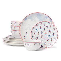 Lenox Westmore Snowbound 12-Piece Dinnerware Set