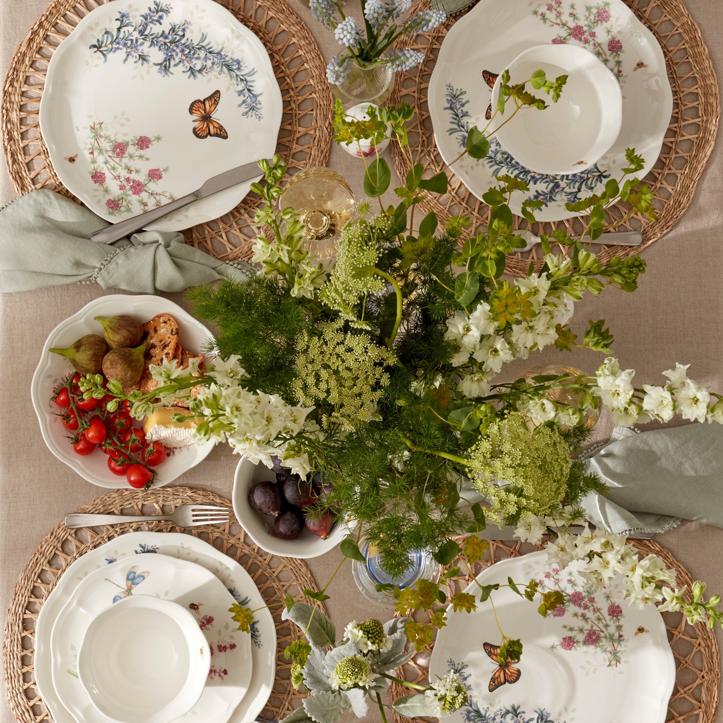 Lenox Westmore Butterfly Meadow Herbs Dinner Plates, Set of 4 - Image 3